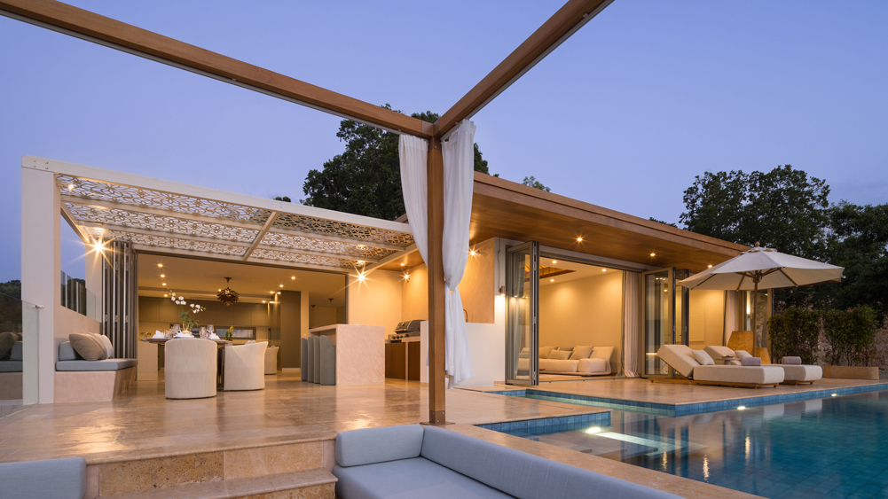 Elite Havens - Cohiba Sea View Villa 8 - Modern tropical hilltop luxury villa - Romantic villa at night